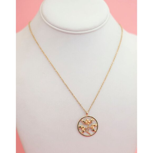 Vintage Jar of Wonders Gold Tone Necklace by Avon 18 inch - P11 - Picture 2 of 3